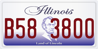 IL license plate B583800