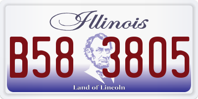 IL license plate B583805