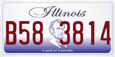 IL license plate B583814