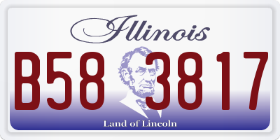 IL license plate B583817