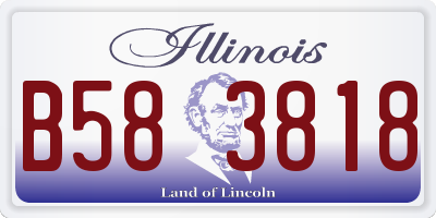 IL license plate B583818