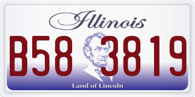 IL license plate B583819