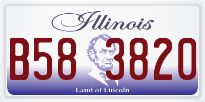 IL license plate B583820