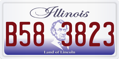 IL license plate B583823