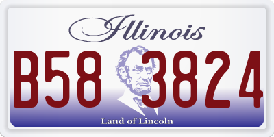 IL license plate B583824