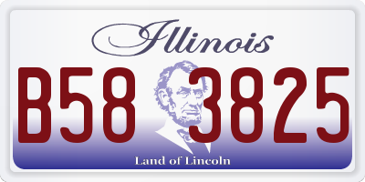 IL license plate B583825
