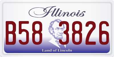 IL license plate B583826