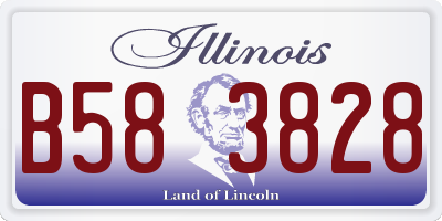 IL license plate B583828