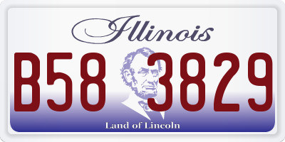 IL license plate B583829