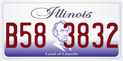 IL license plate B583832