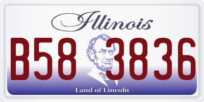 IL license plate B583836