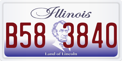 IL license plate B583840