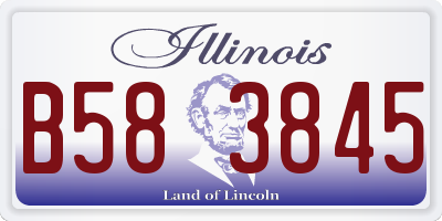 IL license plate B583845