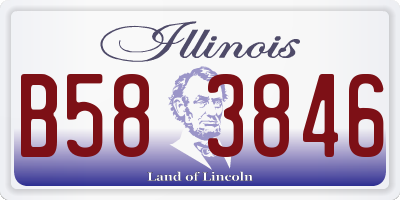 IL license plate B583846