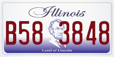 IL license plate B583848