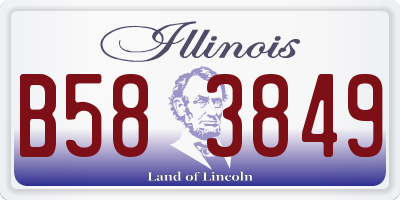 IL license plate B583849