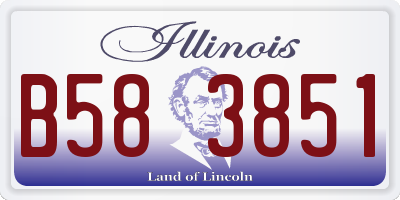 IL license plate B583851