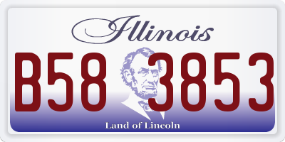 IL license plate B583853