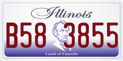 IL license plate B583855