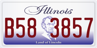 IL license plate B583857