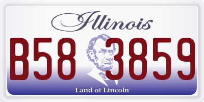 IL license plate B583859