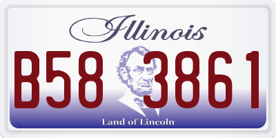 IL license plate B583861