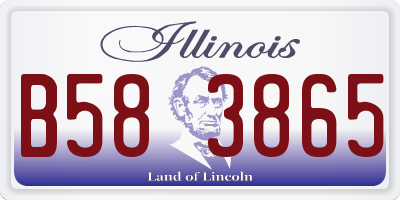 IL license plate B583865