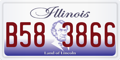 IL license plate B583866