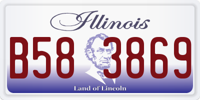 IL license plate B583869