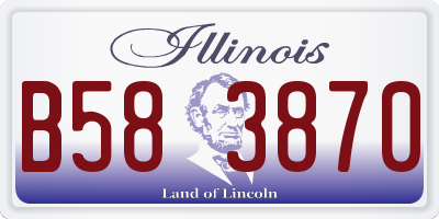 IL license plate B583870