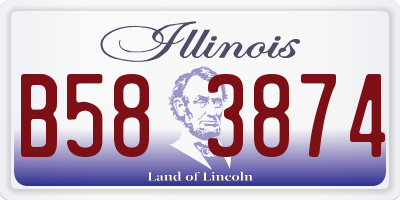 IL license plate B583874