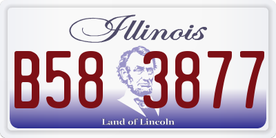 IL license plate B583877