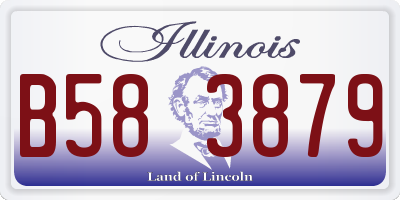 IL license plate B583879