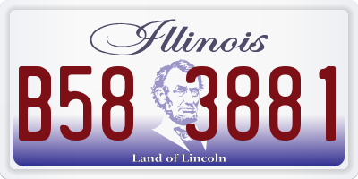 IL license plate B583881