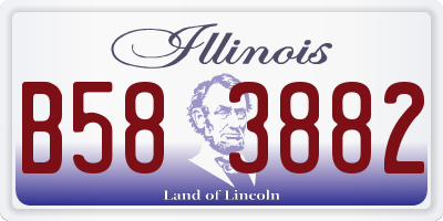 IL license plate B583882