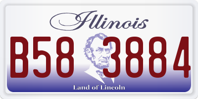 IL license plate B583884