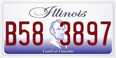IL license plate B583897