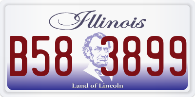 IL license plate B583899