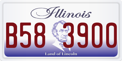 IL license plate B583900
