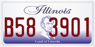 IL license plate B583901