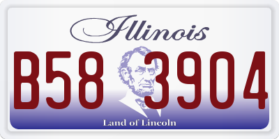 IL license plate B583904