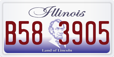 IL license plate B583905