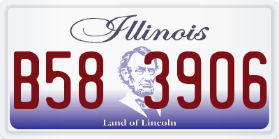 IL license plate B583906