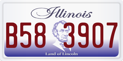 IL license plate B583907