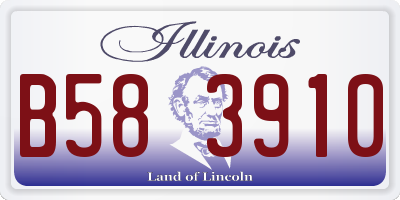 IL license plate B583910