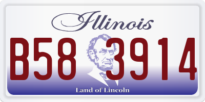 IL license plate B583914