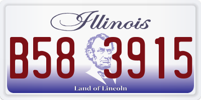 IL license plate B583915
