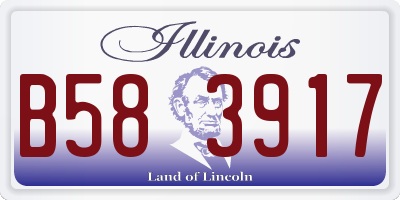IL license plate B583917