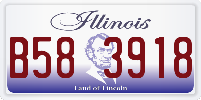 IL license plate B583918