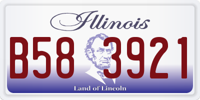 IL license plate B583921